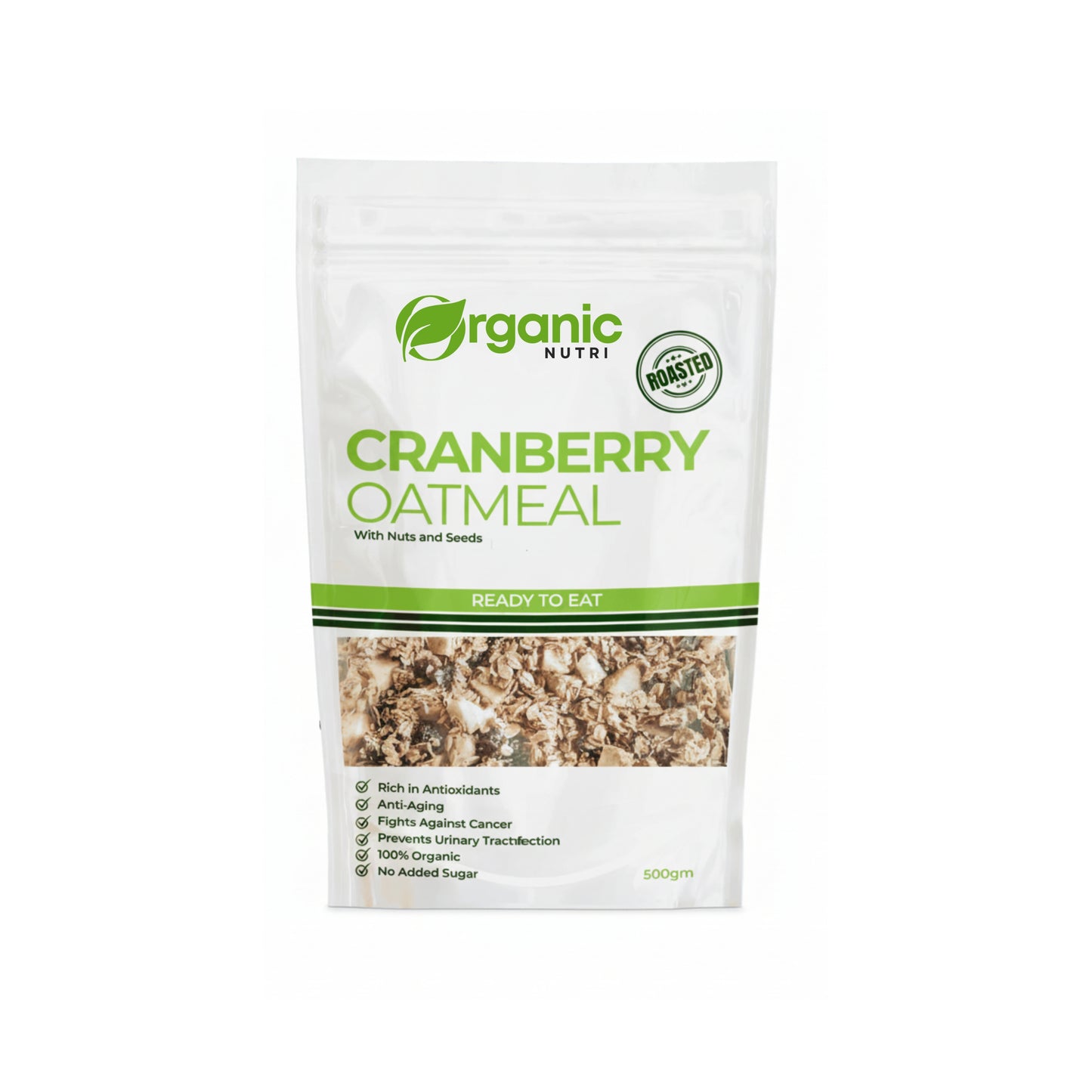 Cranberry Oatmeal (Nashta Oats with Nuts)