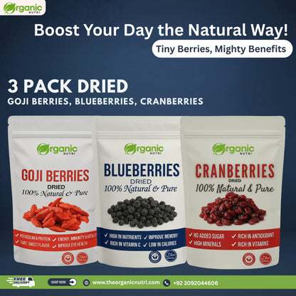 Cranberries ,Blueberries & Gojiberries Healthy Super food