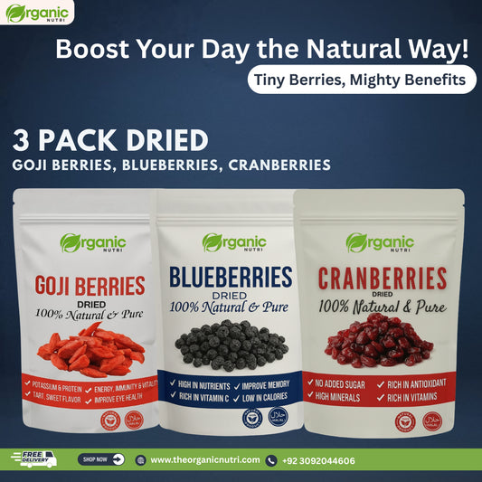 Cranberries ,Blueberries & Gojiberries Healthy Super food