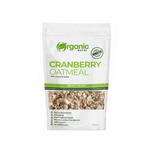 Cranberry Oatmeal (Nashta Oats with Nuts)
