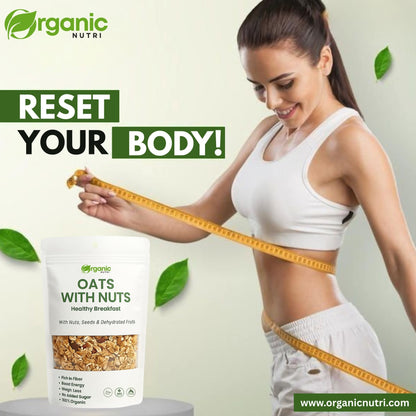 Oats with Nuts Healthy Breakfast