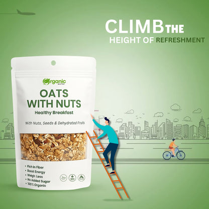 Oats with Nuts Healthy Breakfast